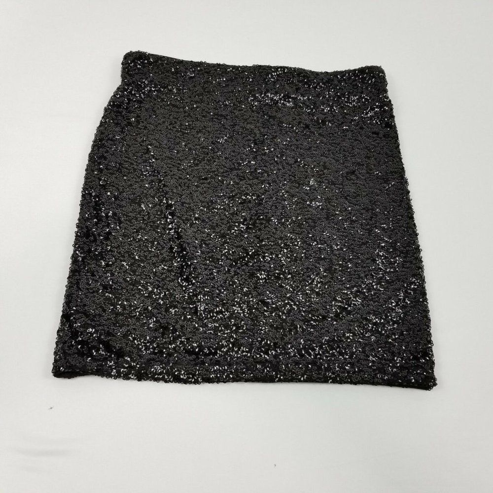 Divided by H&M Black Fully Lined Sequin Skirt Small